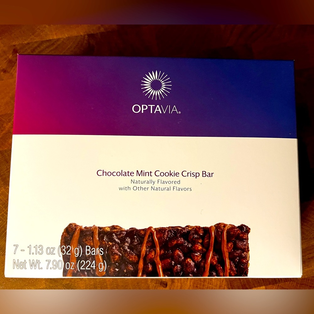 Optavia fuelings Chocolate Mint Cookie Crips Bar